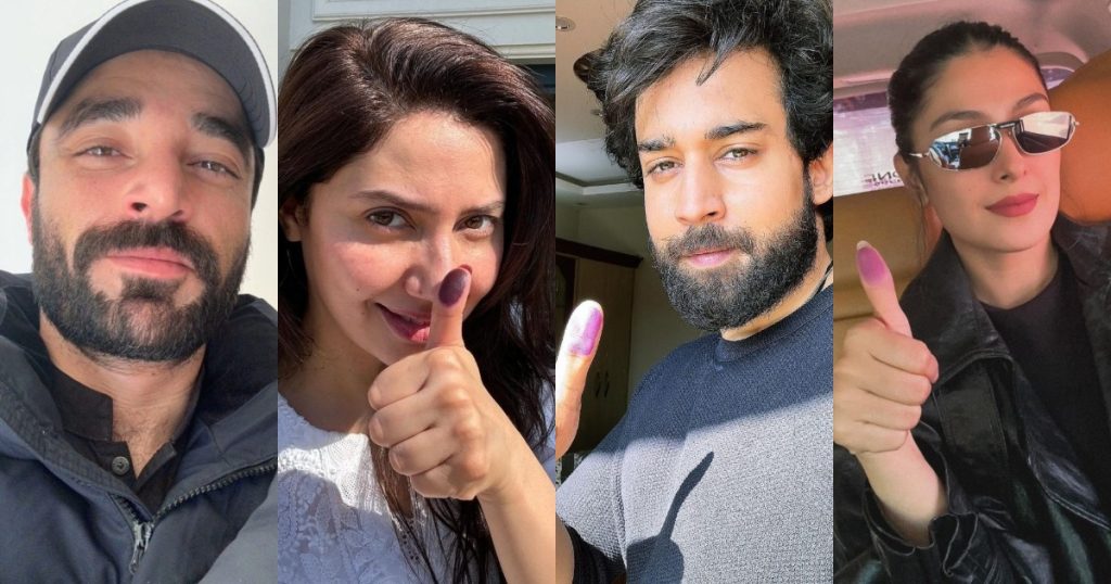 Pakistani Celebrities Post Election Day Pictures