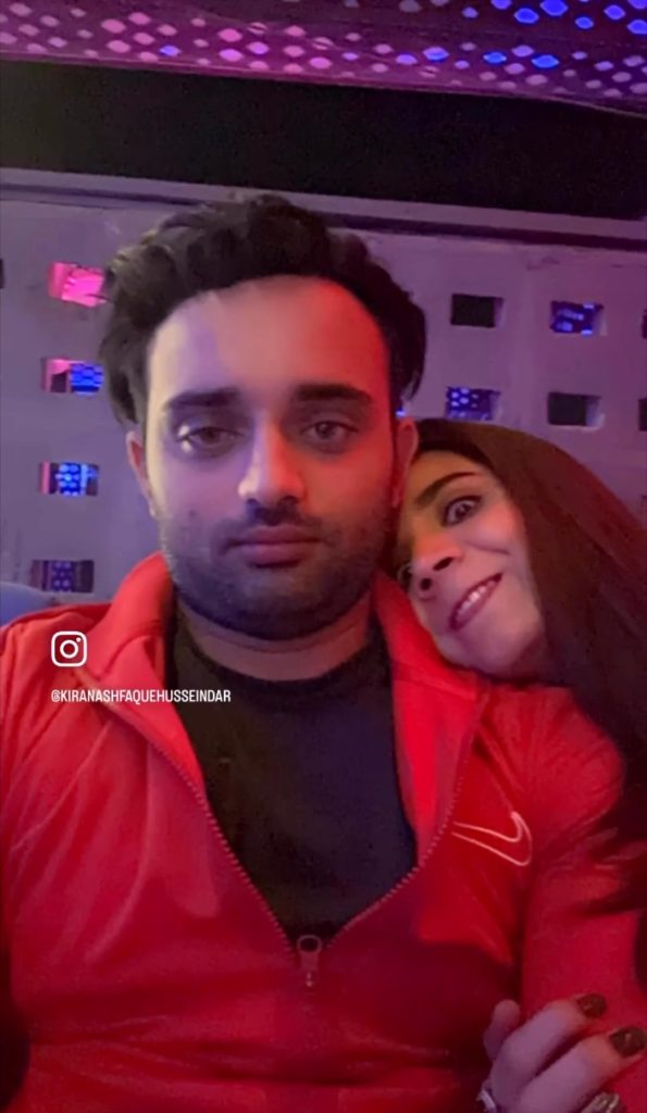 Kiran Ashfaque Adorable Pictures With Husband Hamza Ali Chaudhary