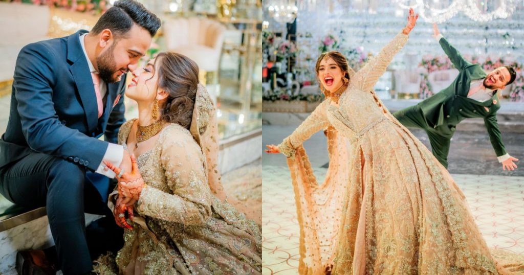 Arisha Razi Khan And Abdullah Farrukh HD Walima Pictures