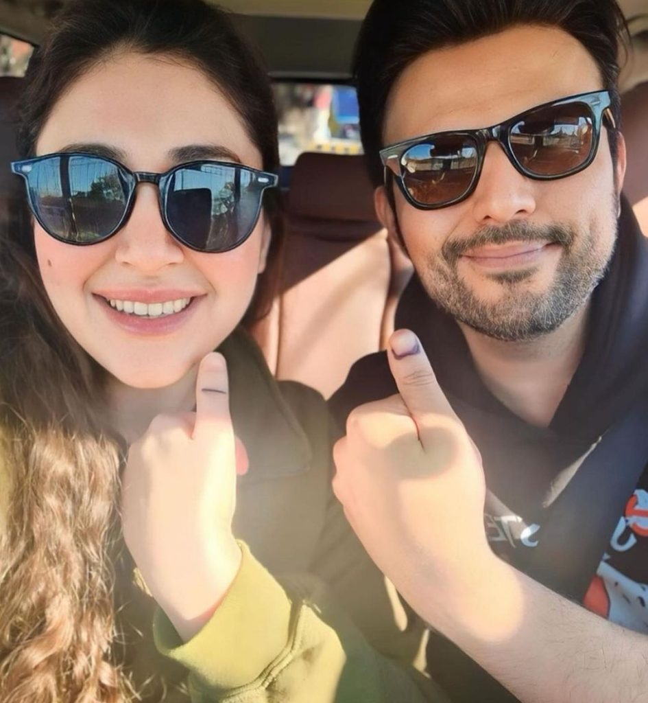 Pakistani Celebrities Post Election Day Pictures