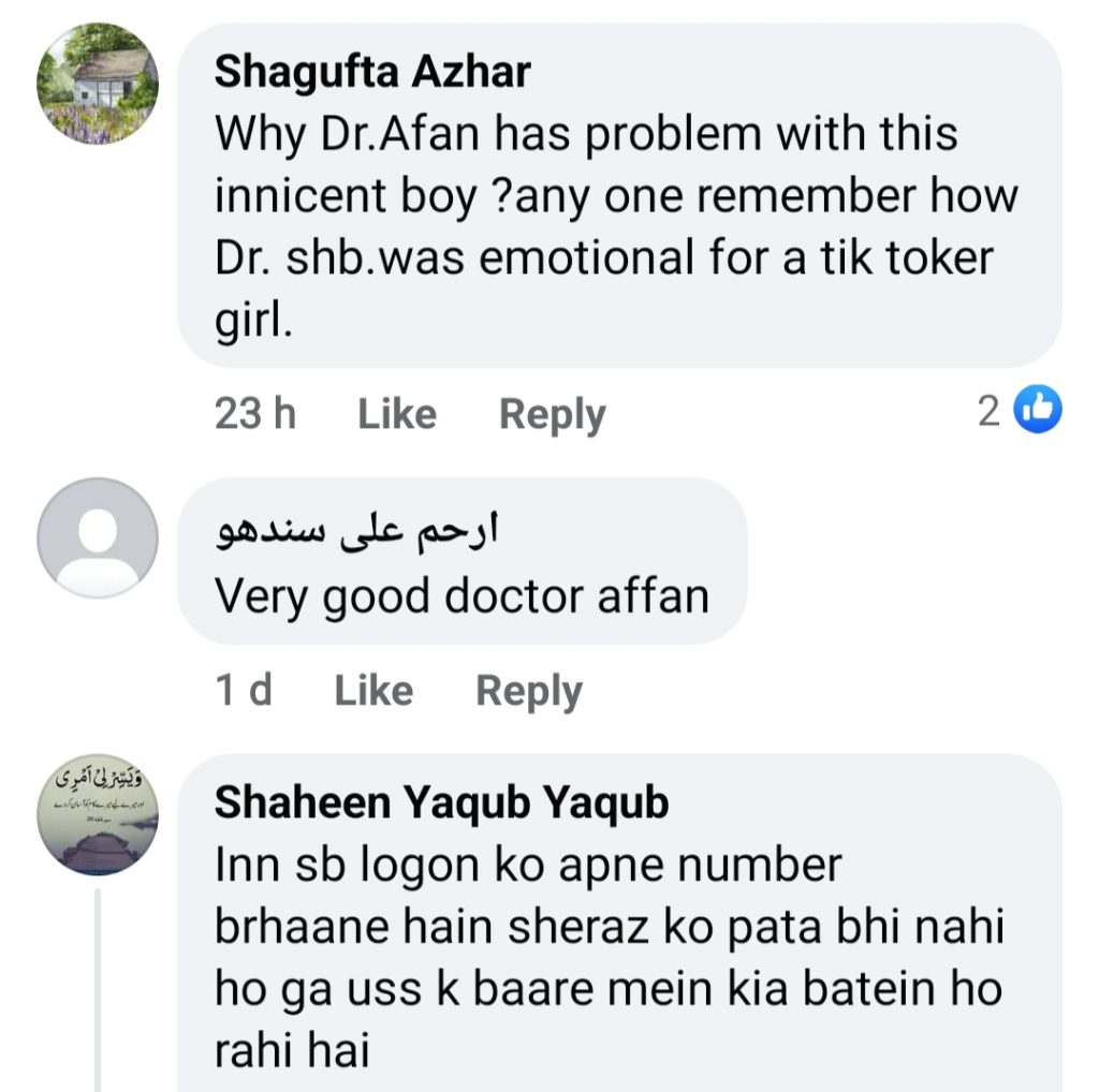 Dr Affan Qaiser Calls Out Family Vloggers
