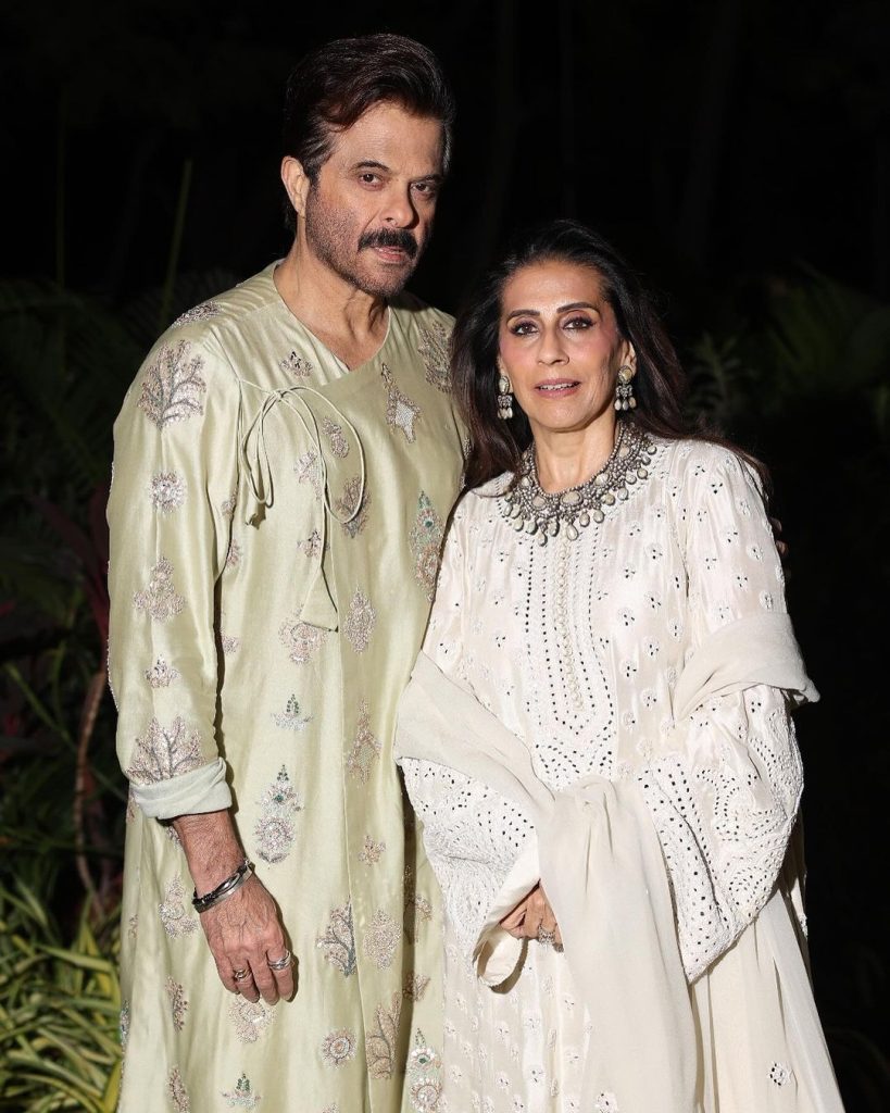 Bollywood Actors in Pakistani Designer Outfits at Ambani Wedding