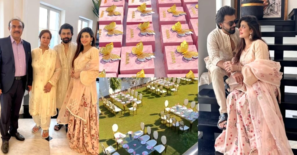 Urwa Hocane & Farhan Saeed Share Glimpses From Daughter's Aqiqa