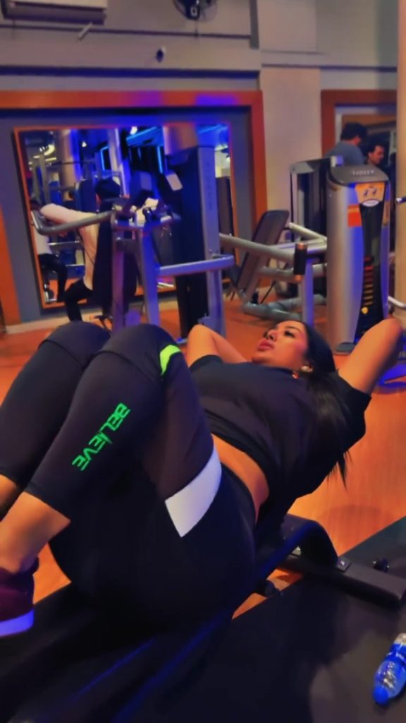 Mathira Shares Her Gym Fitness Journey
