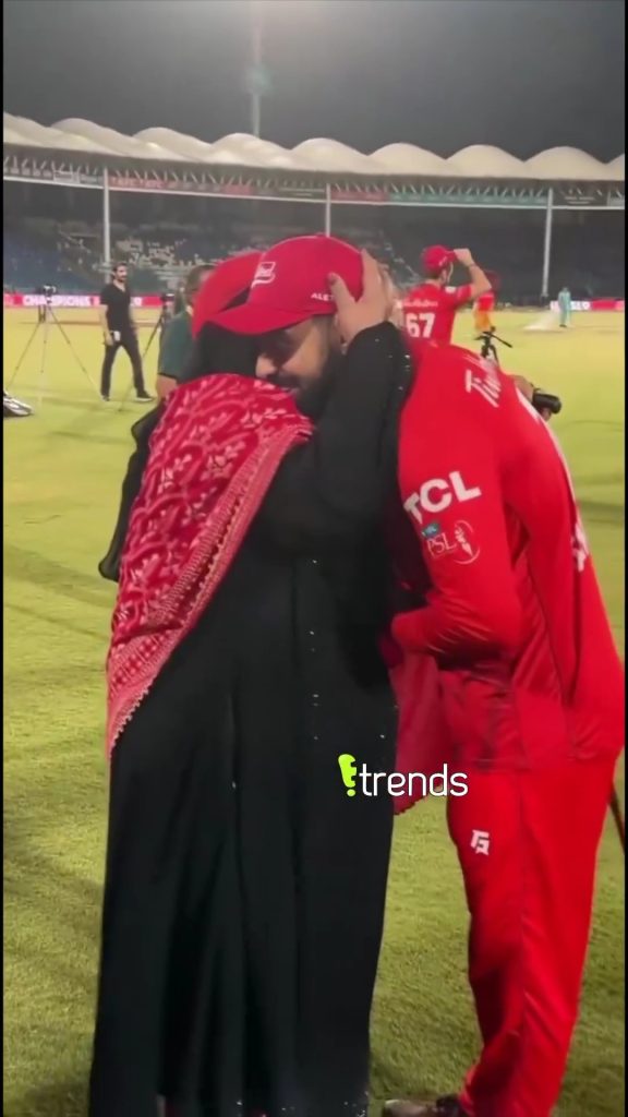 Shadab Khan's Cutest On Field Moments With Wife And Mother