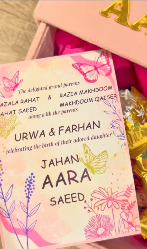 Urwa Hocane & Farhan Saeed Share Glimpses From Daughter's Aqiqa
