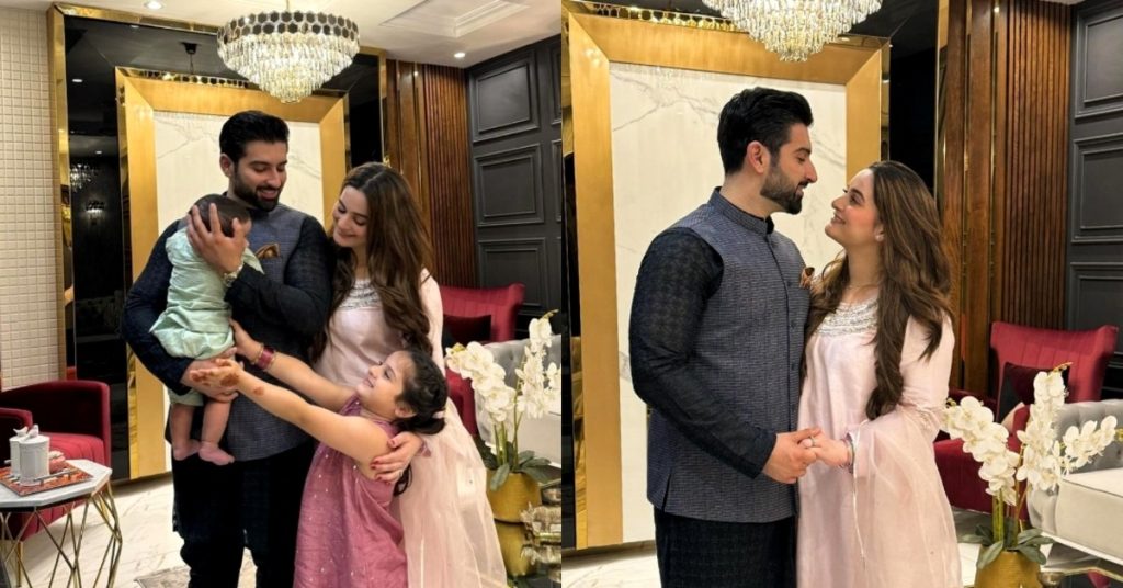 Aiman Khan & Muneeb Butt Pictures From Eid Day 1