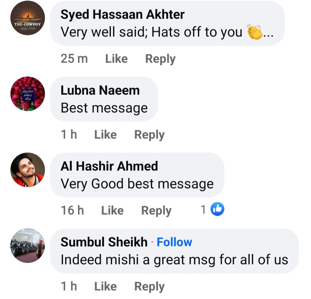 People Applaud Mishi Khan's Stance On Lavish Iftars
