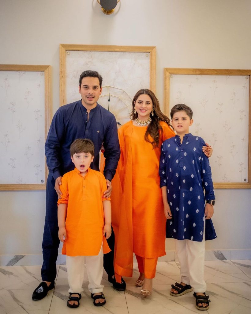 Fatima Effendi And Kanwar Arsalan Eid Day Clicks With Kids