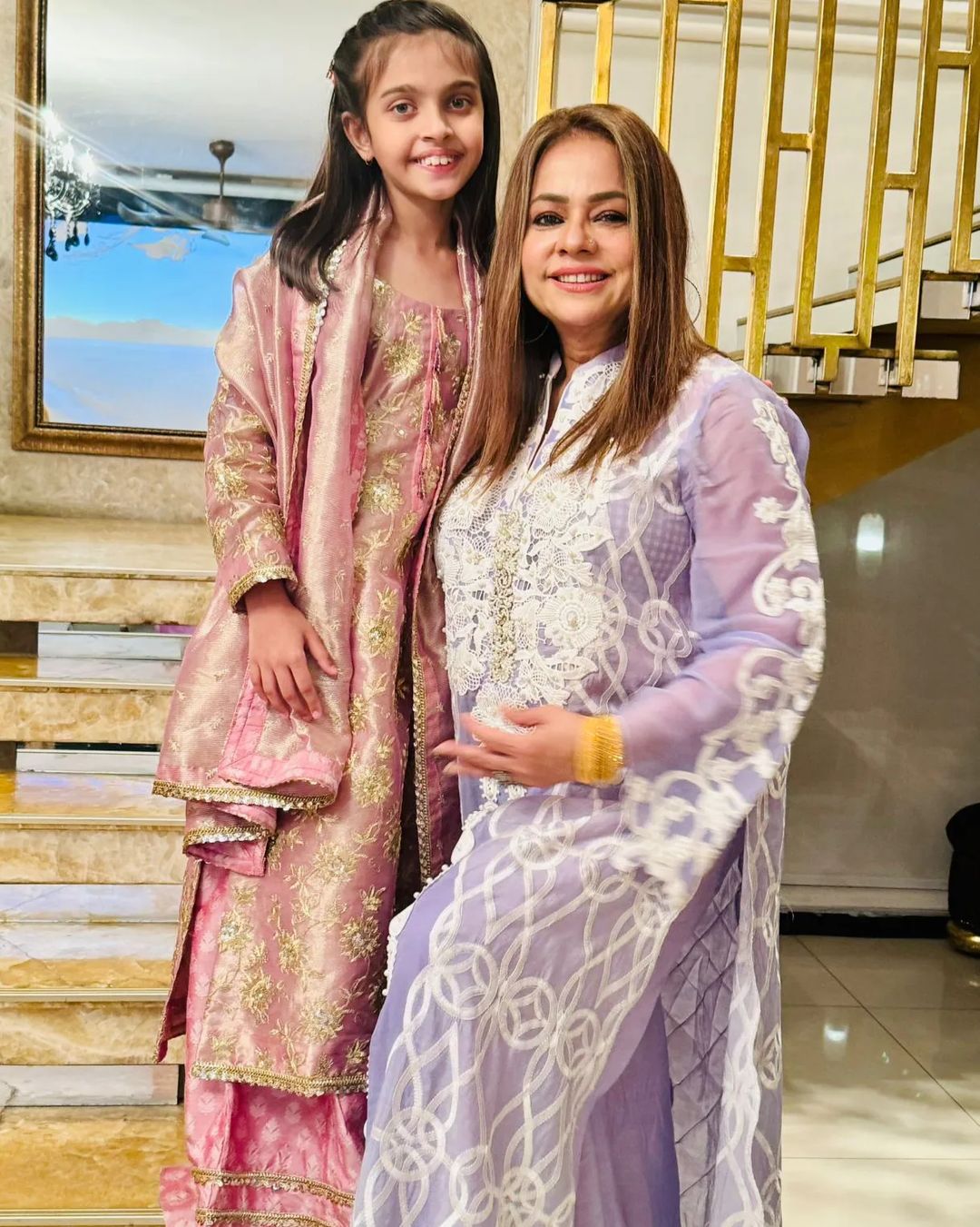 Pictures From Sadia Imam Daughter Meerab's Roza Kushai | Reviewit.pk