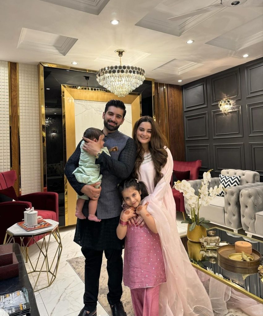 Aiman Khan & Muneeb Butt Pictures From Eid Day 1