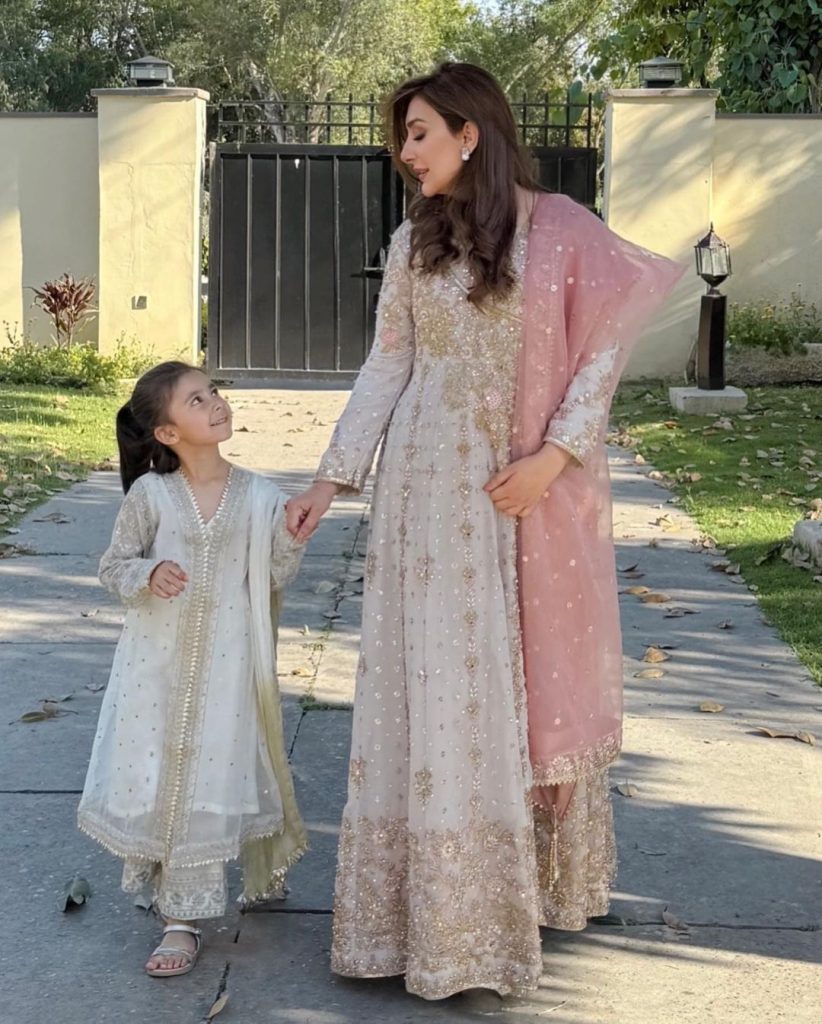 Aisha Khan Beautiful Clicks With Her Kids From Eid Day 1