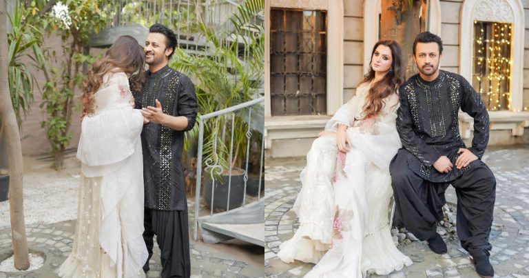 Atif Aslam Shares Beautiful Eid Clicks With Wife Sara Bharwana