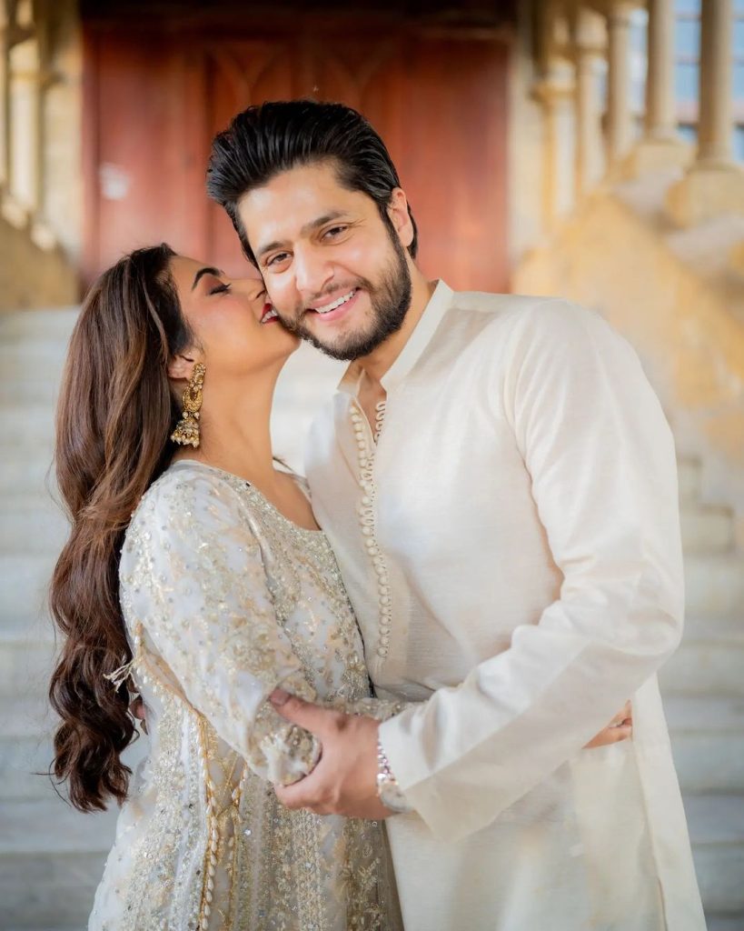 Hiba Bukhari And Arez Ahmed's Romantic Snaps From Eid Day 1
