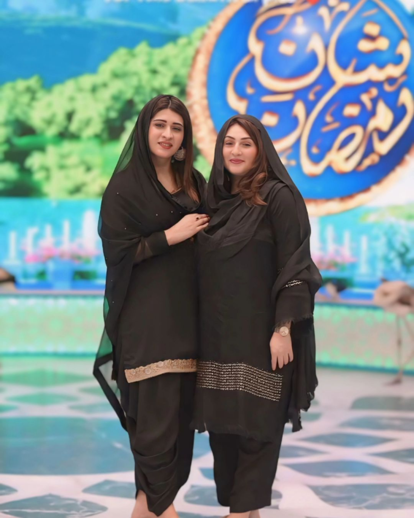 Iqrar Ul Hassan's Wives Spotted Together In Shaan E Ramzan