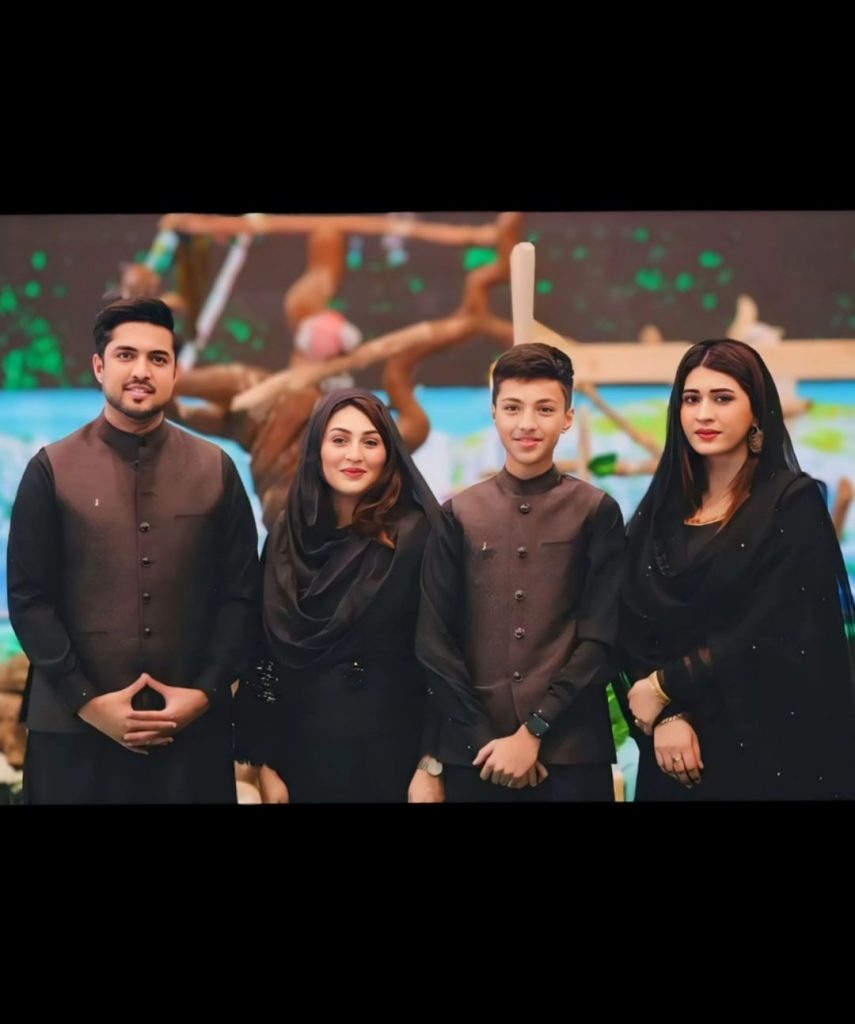 Iqrar Ul Hassan's Wives Spotted Together In Shaan E Ramzan