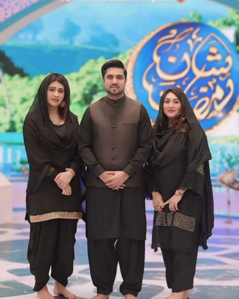 Iqrar Ul Hassan's Wives Make Joint Appearance on Shaan-e-Ramzan