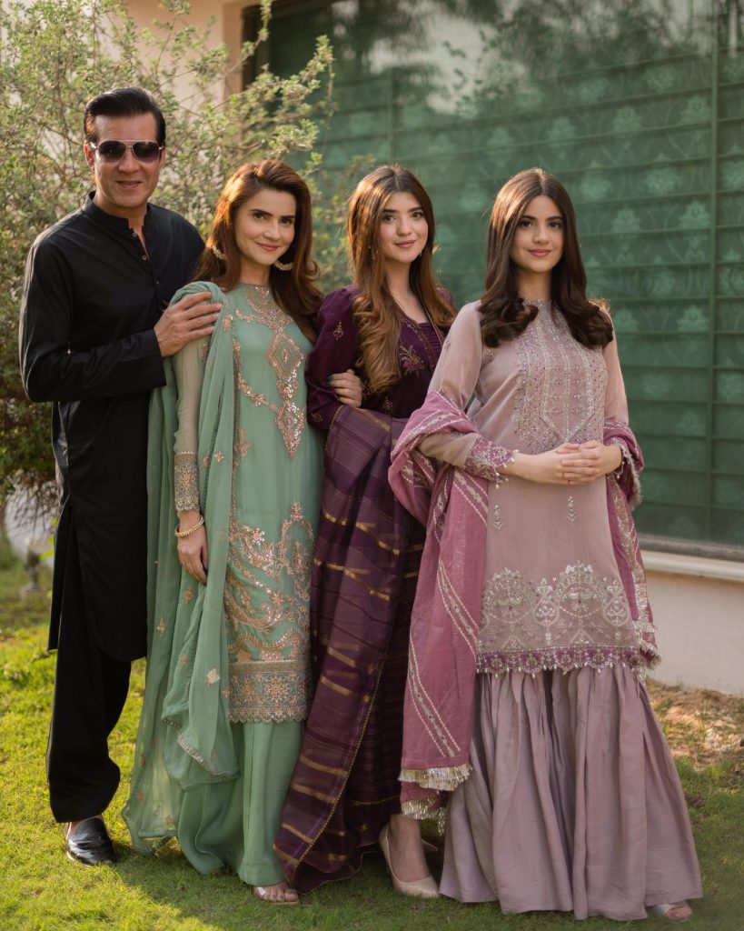Moammar Rana's Beautiful Family Clicks From Eid 2024