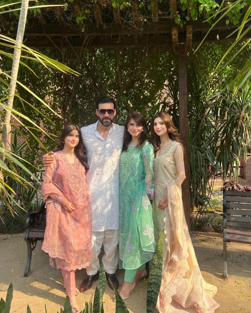 Moammar Rana's Beautiful Family Clicks From Eid 2024