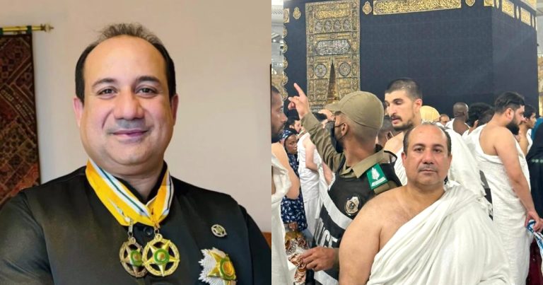 Internet Reacts To Rahat Fateh Ali Khan’s Umrah Pictures