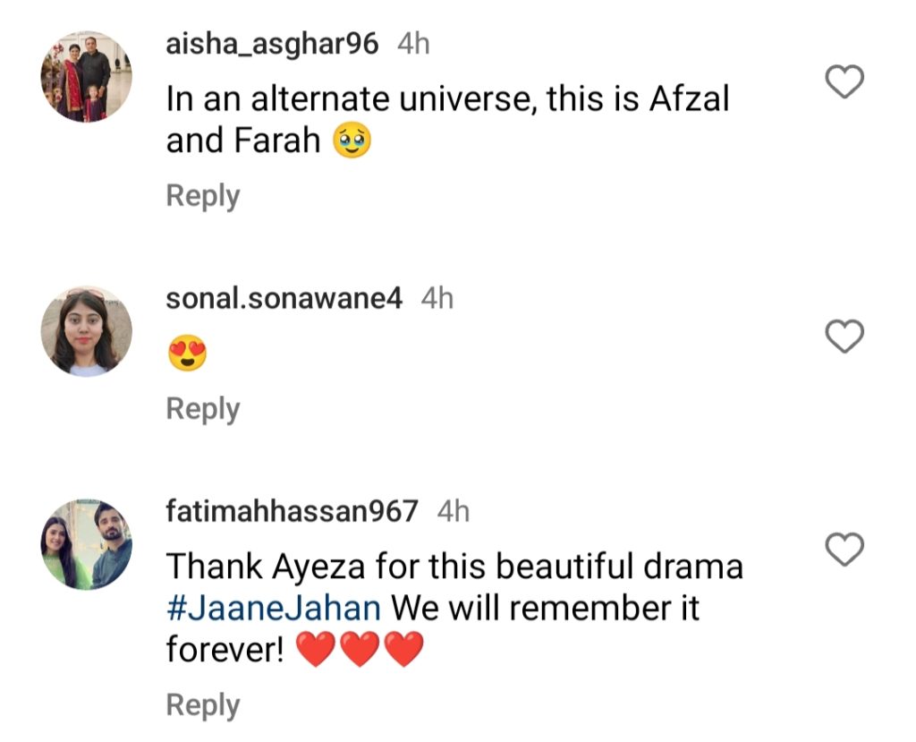 Ayeza Khan Thanks Jaan e Jahan Fans
