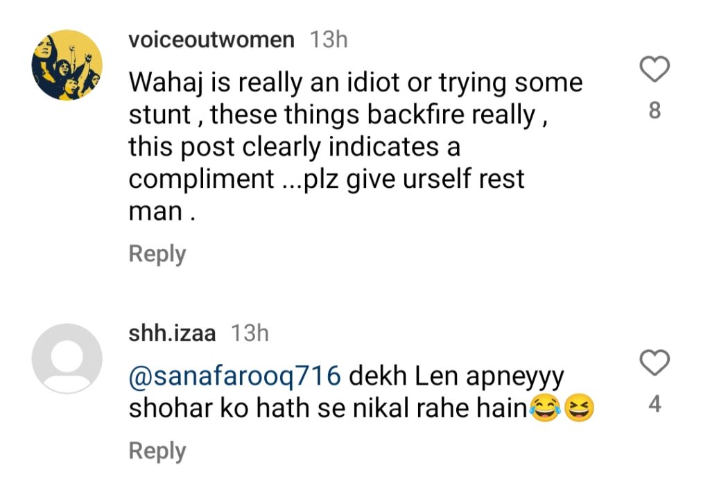 Wahaj Ali Defends Tere Bin Co-Star Yumna Zaidi