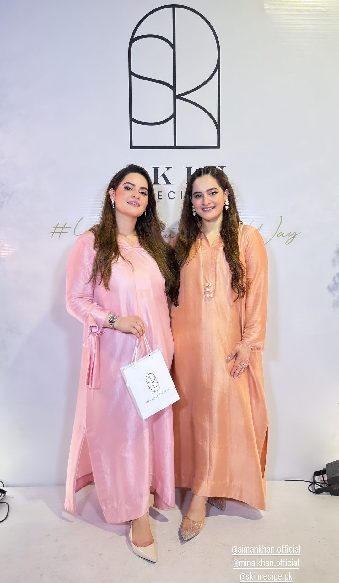 Aiman Khan & Minal Khan Skin Care Brand Launch Event | Reviewit.pk