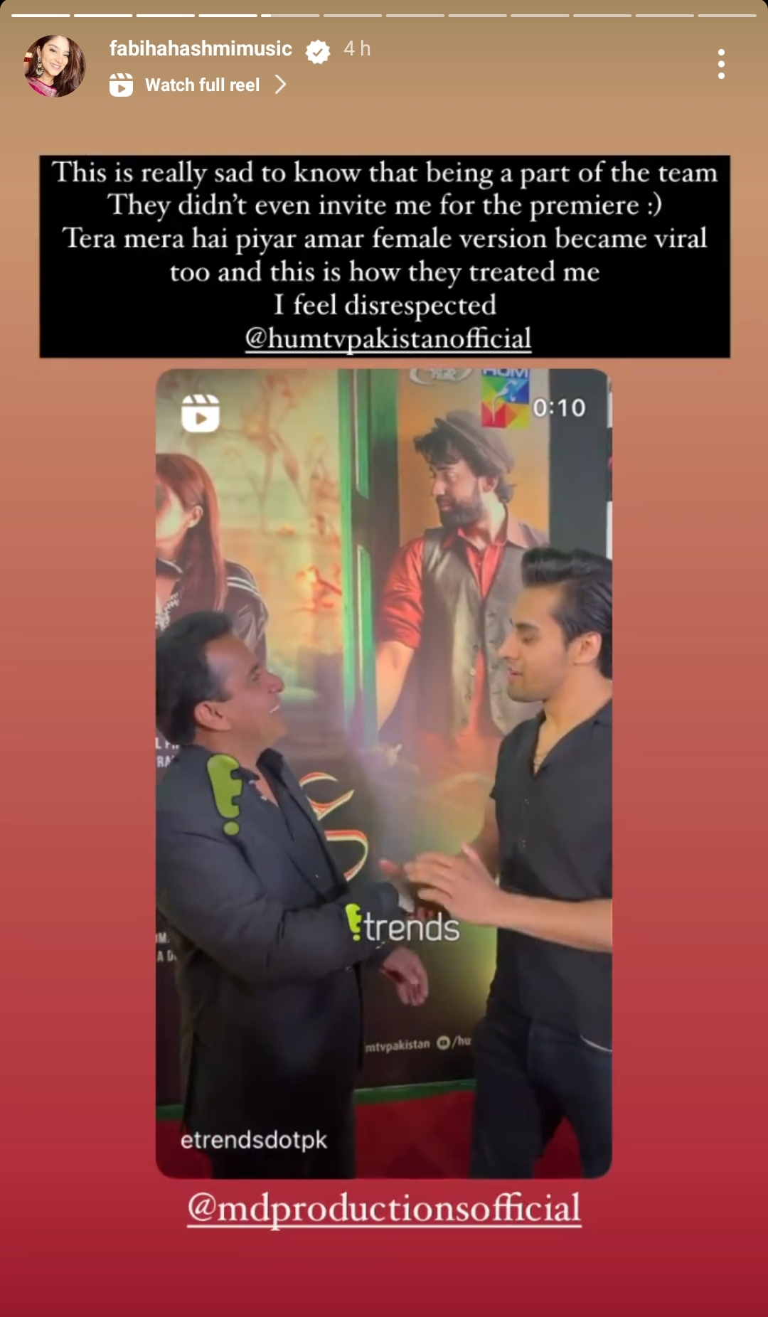 Ishq Murshid Ost Female Vocalist Angry At Hum TV | Reviewit.pk