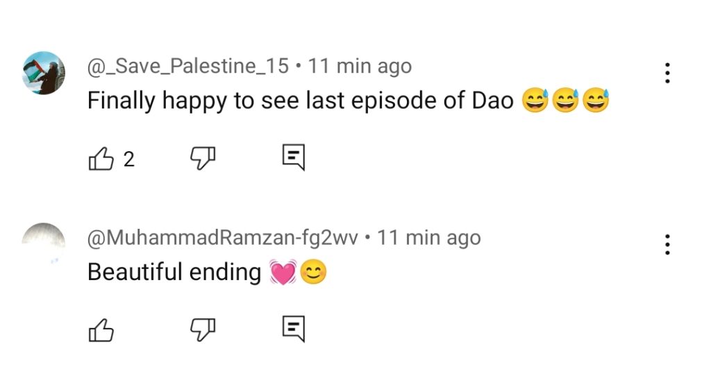 Dao Last Episode Public Reaction