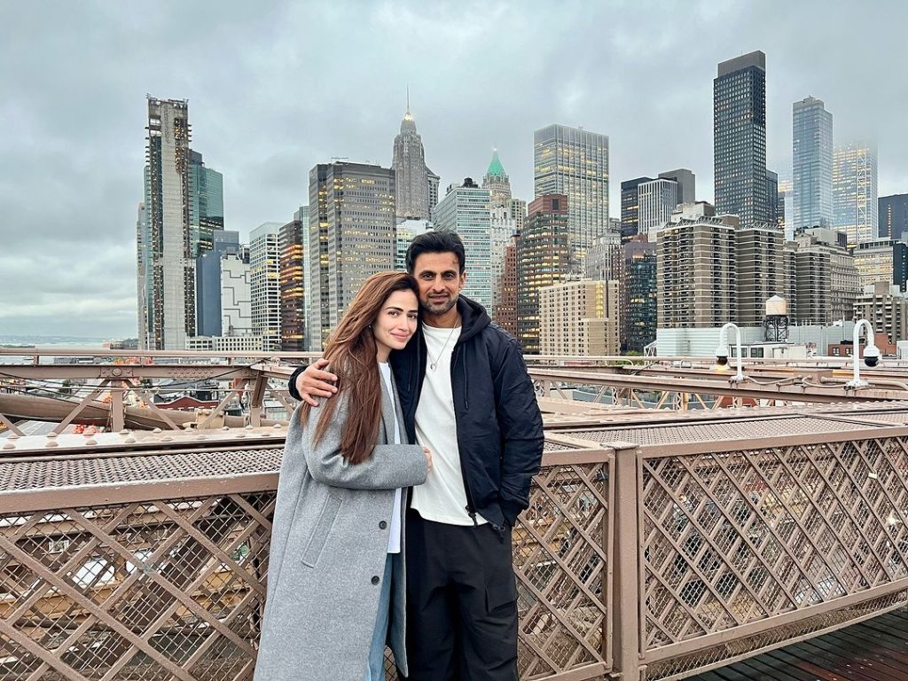 Sana Javed and Shoaib Malik Enjoying Honeymoon in New York
