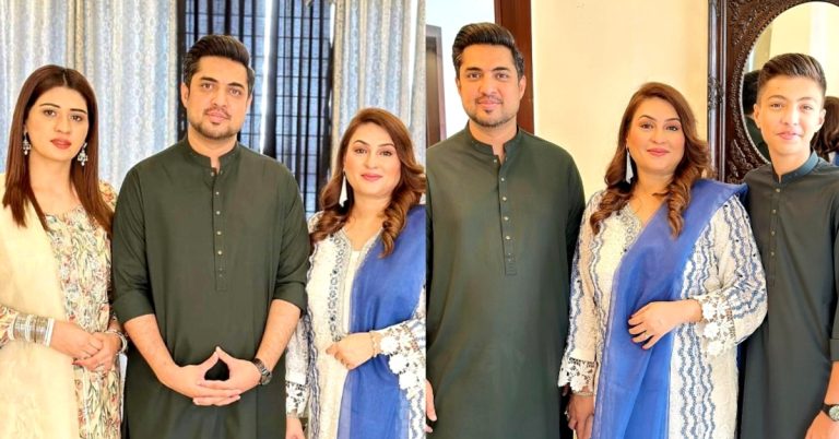 Iqrar Ul Hassan Celebrates Eid With Qurat Ul Ain & Aroosa