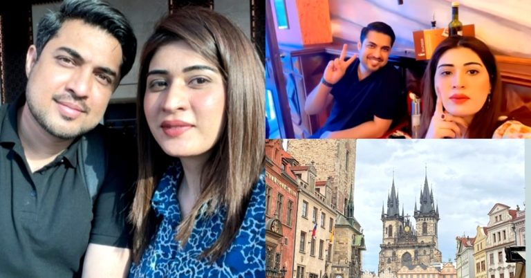 Iqrar Ul Hassan & Aroosa Khan Honeymoon Pictures From Prague, Czech Republic