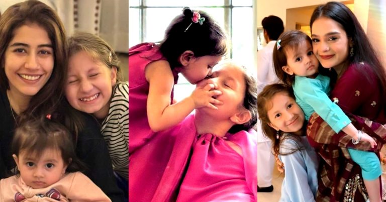 Recent Adorable Pictures of Nooreh Shahroz & Syeda Zahra Shahroz