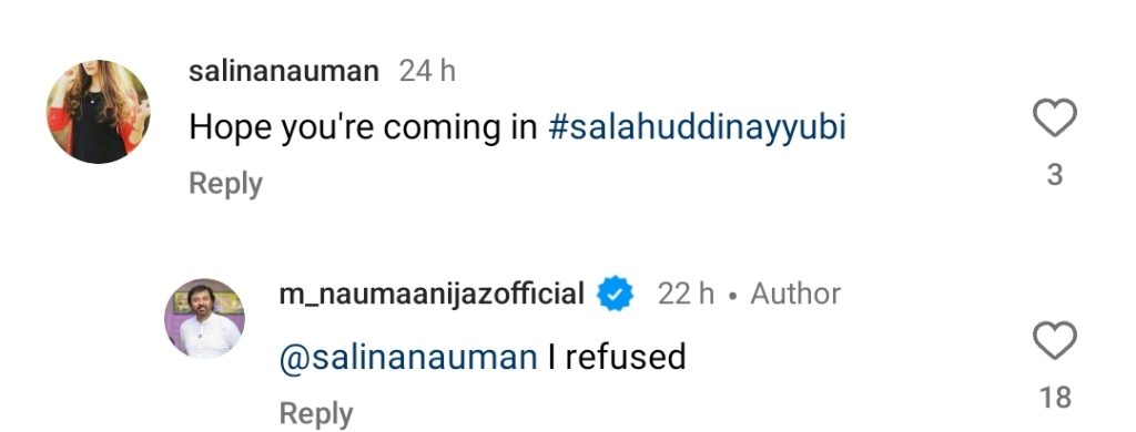 Nauman Ijaz Unhappy With Team Sultan Salahuddin Ayyubi 