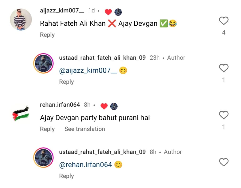 Rahat Fateh Ali Khan or Ajay Devgan - Fans Stunned by Resemblance