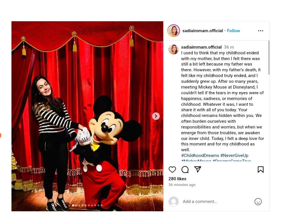 Sadia Imam Got Emotional at Disneyland Paris - Pictures