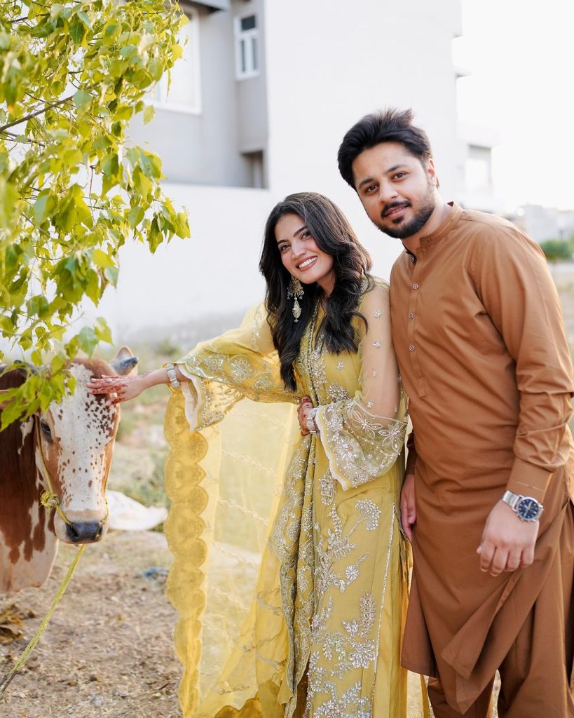 Iqra Kanwal Pictures With Husband From Eid Ul Azha