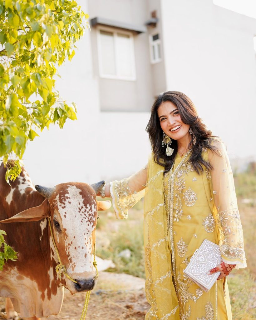 Iqra Kanwal Pictures With Husband From Eid Ul Azha