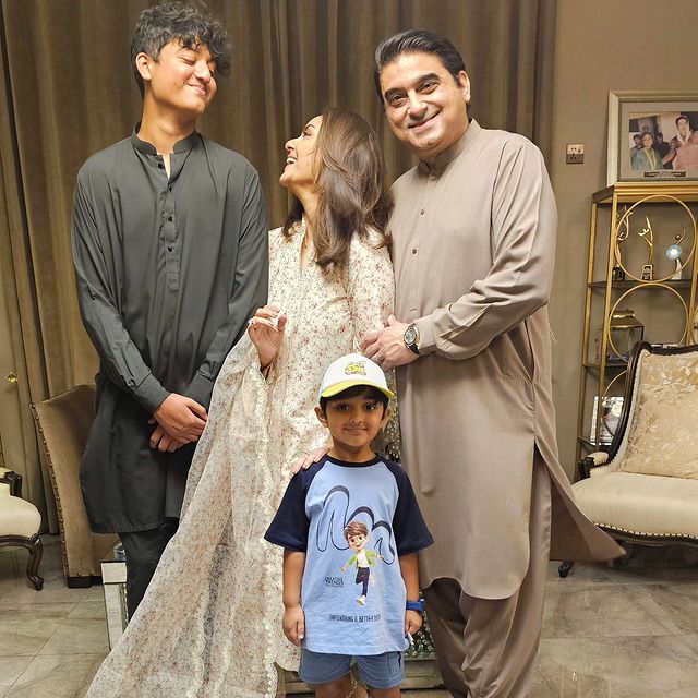 Nadia Khan Beautiful Family Pictures From Eid Ul Azha Day 2