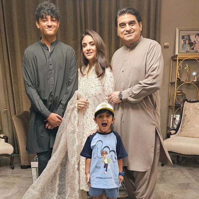 Nadia Khan Beautiful Family Pictures From Eid Ul Azha Day 2