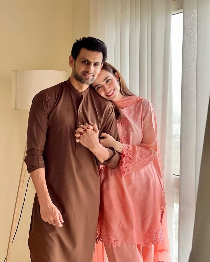 Sana Javed & Shoaib Malik Share Adorable Eid Pictures On Day 3