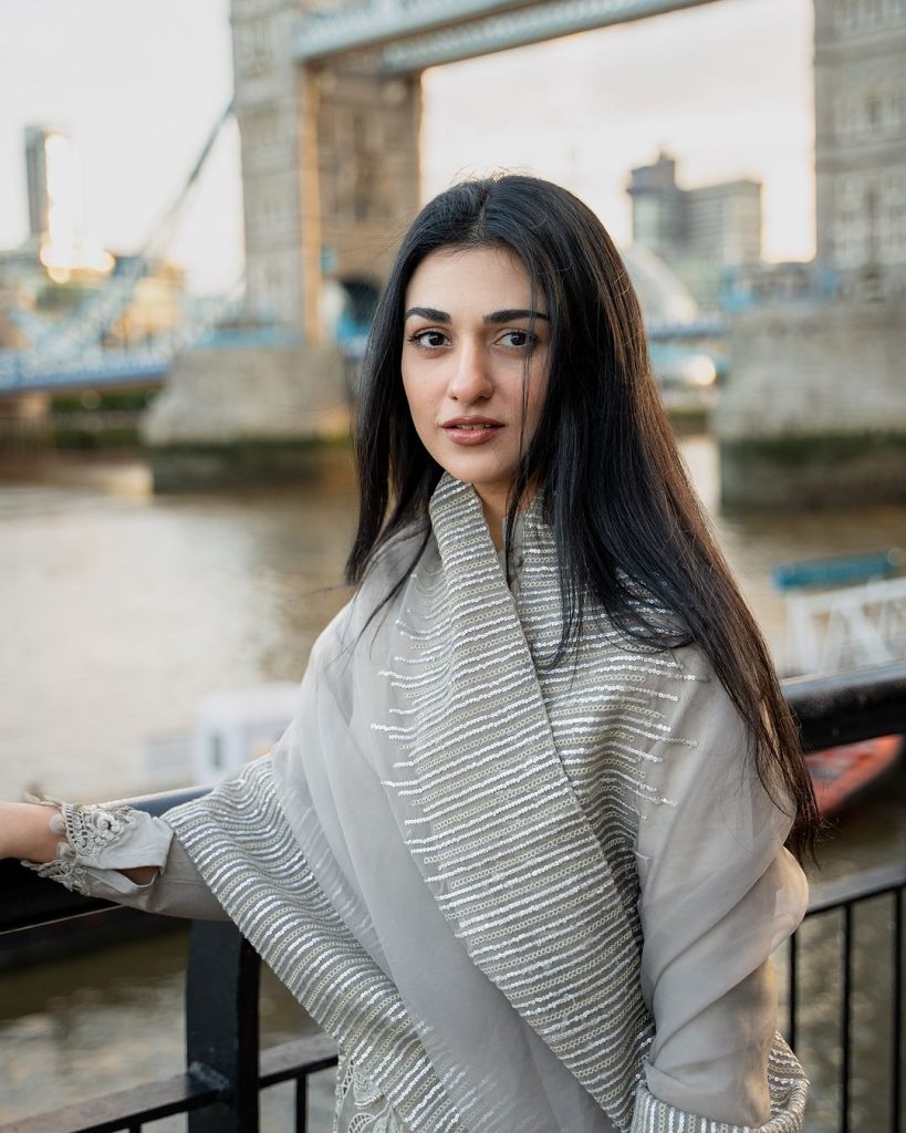Sarah Khan Gorgeous Solo Clicks From Baku & UK