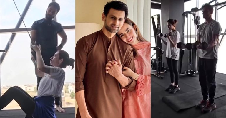 Sana Javed & Shoaib Malik’s Gym Session Ignites Criticism