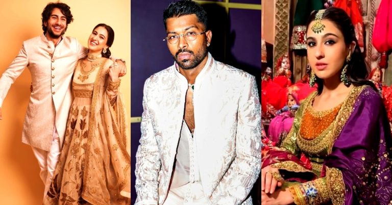 Indian Celebrities in Pakistani Designer Outfits at Anant Ambani Wedding