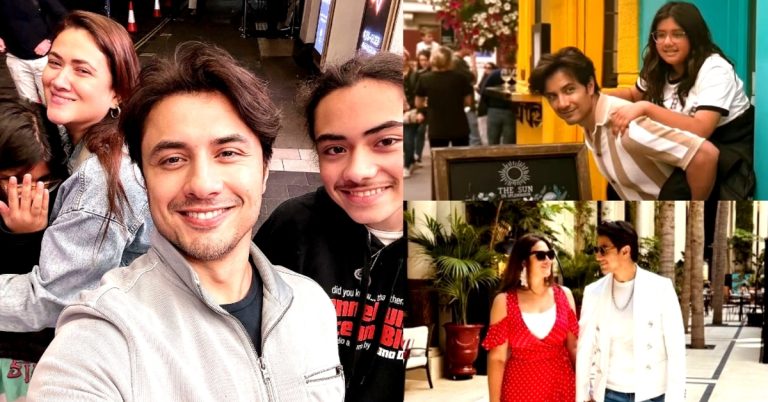 Ali Zafar’s Pictures With Family from UK & France
