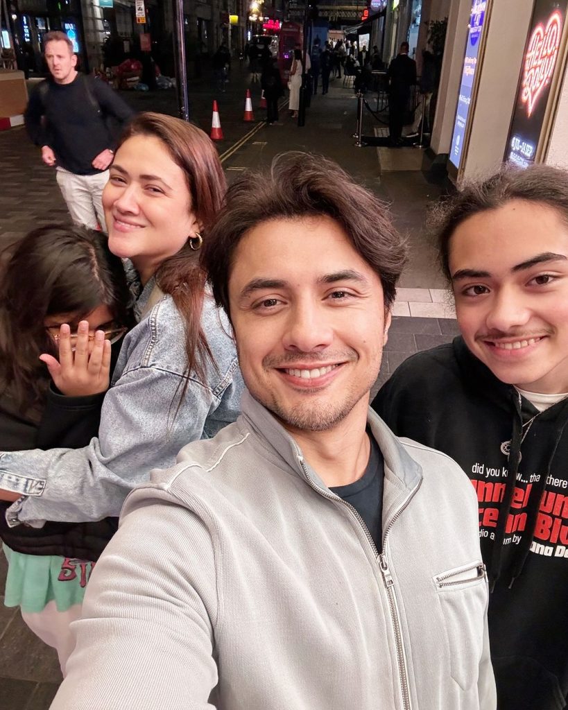 Ali Zafar's Pictures With Family from UK & France