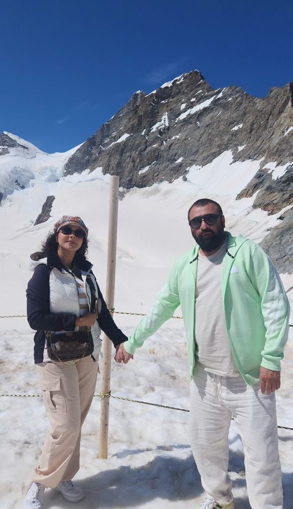 Nida Yasir & Yasir Nawaz New Pictures from Top of Europe