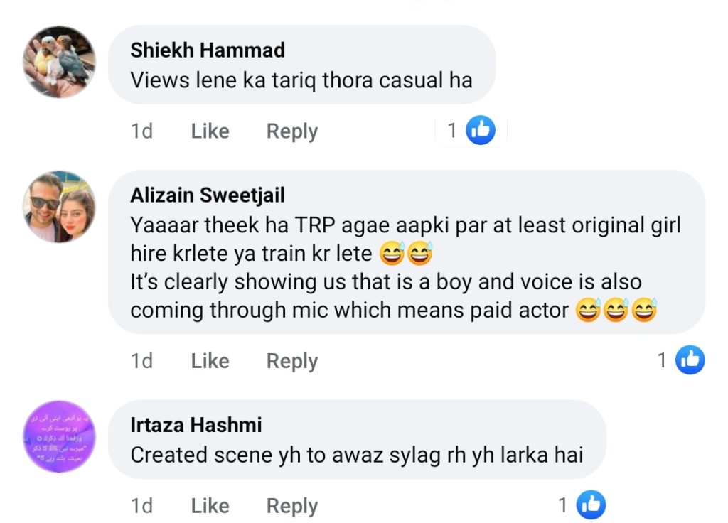 Fiza Ali's Planned Stunt In Live Show Gets Public Backlash