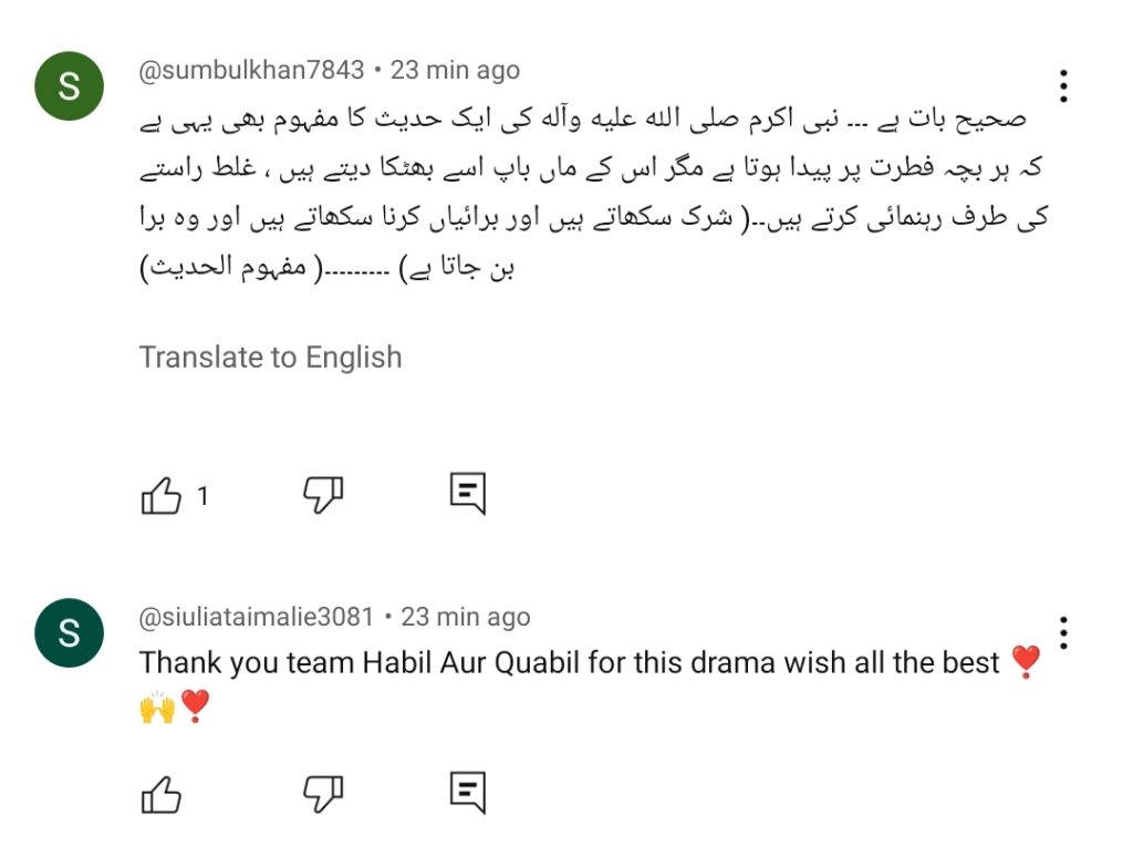 Habil Aur Qabil Last Episode Public Reaction