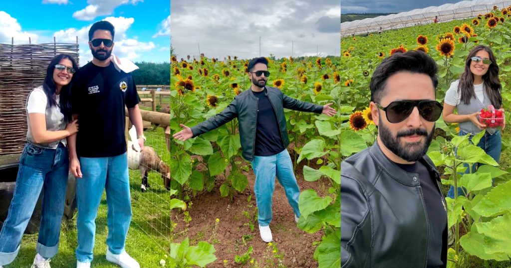 Danish Taimoor Shares Beautiful Pictures With Ayeza Khan From UK